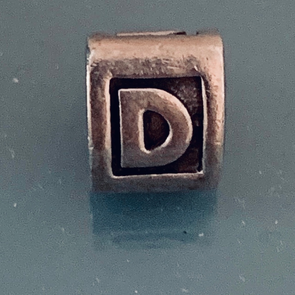 Authentic Pandora "D" Initial Charm